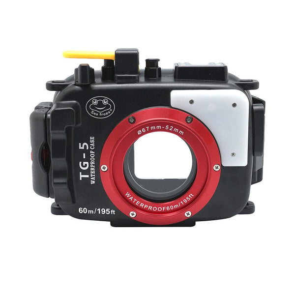 Olympus TG-5 60m/195ft SeaFrogs Underwater Camera Housing (Black) - A6XXX SALTED LINE