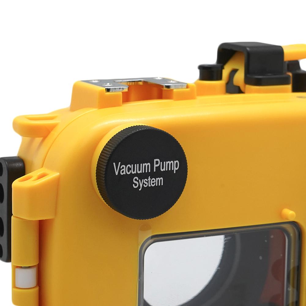 Boîtier Caméra Sous-Marine Sea Frogs Pour Olympus TG-4 - Étanche 60m Jaune