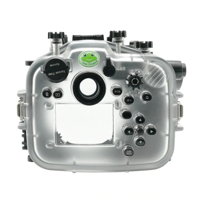 Caixa de câmera subaquática Fujifilm X-T4 40M/130FT com porta Dry Dome de 6" para XF 16mm