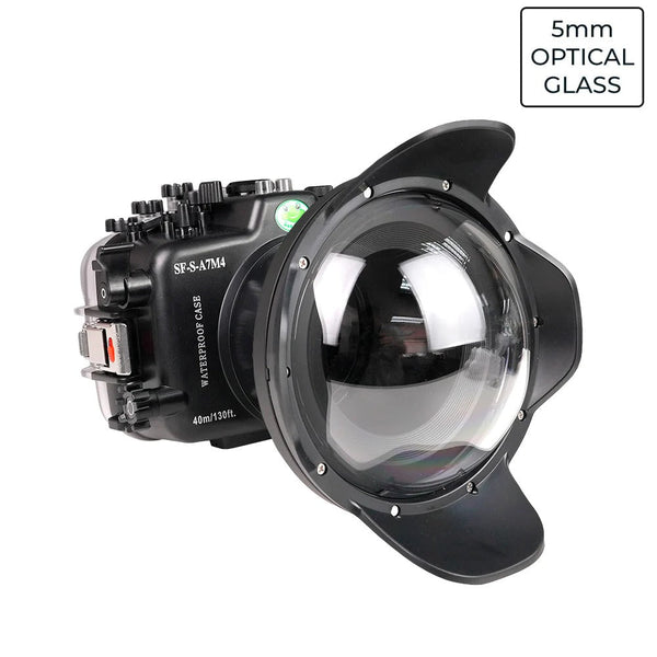 Sony A7 IV NG 40M/130FT Unterwasserkameragehäuse mit 6-Zoll-Glaskuppelanschluss V.1.