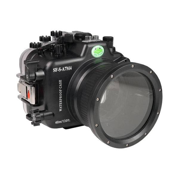 Carcasa de cámara submarina Sony A7 IV NG 40M/130FT (incluido el puerto estándar) Equipo de zoom SONY FE28-70mm.
