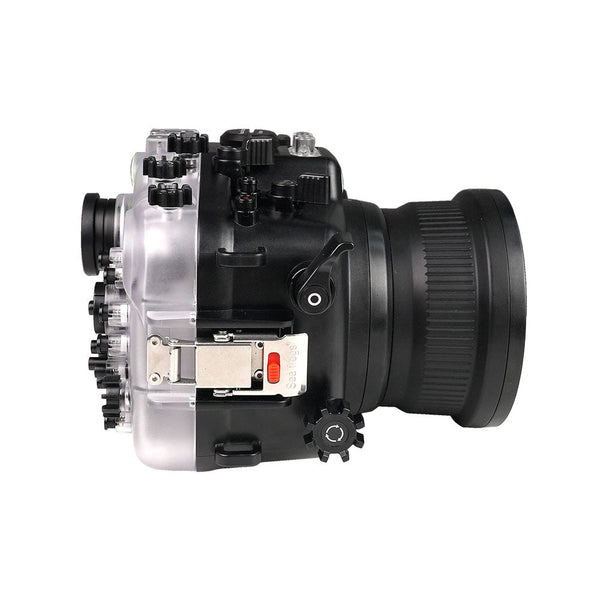 Custodia per fotocamera subacquea Sony A7 IV NG 40M / 130FT (inclusa porta standard) Ingranaggio zoom SONY FE28-70mm.
